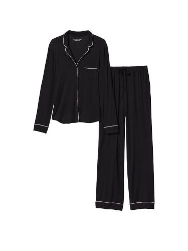 Піжама Modal Long Pajama Set  Victoria's Secret Black W