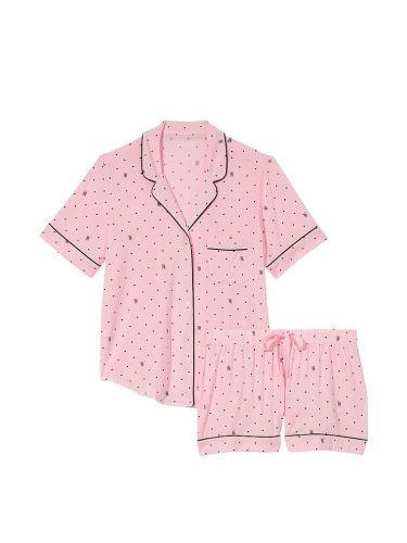 Піжама Modal Short Pajama Set Pink Dot