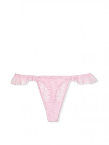 Трусики Lacie RuffleThong Panty Pink Victoria's Secret