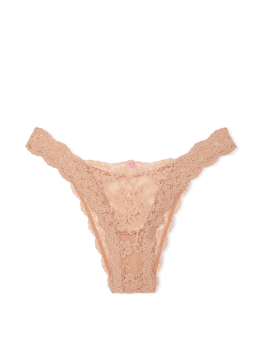 Трусики Dream Angels Lace Brazilian Panty Lace Praline