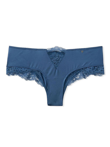 Трусики Very Sexy Micro Lace Inset Cheeky Panty Blue Storm Victoria's Secret