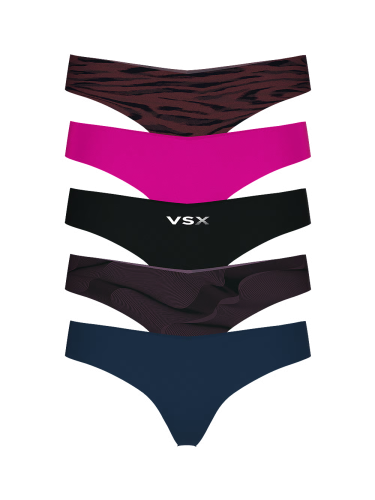 Набір трусиків 5-Pack No-Show Thong Panty VSX Mix