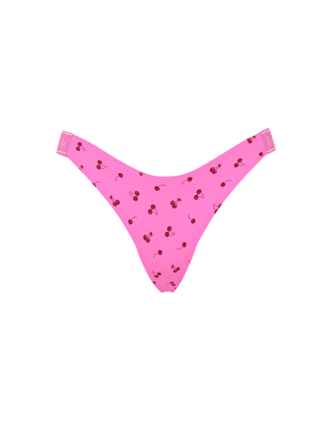 Трусики Logo Cotton High-Leg Thong Panty Sizzling Cherry Print