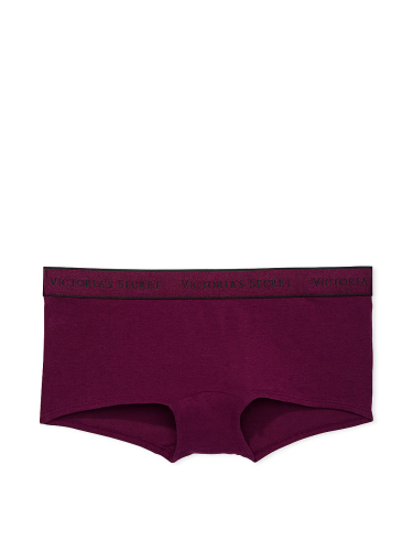 Трусики Logo Cotton Boyshort Panty Plum Rouge