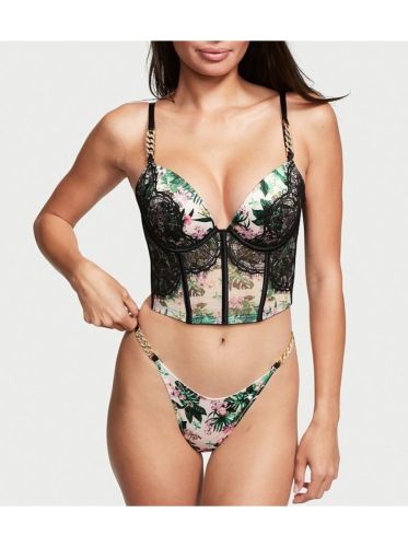 Комплект Very Sexy Push-Up Corset Top & Thong Panty Orchid Paradise