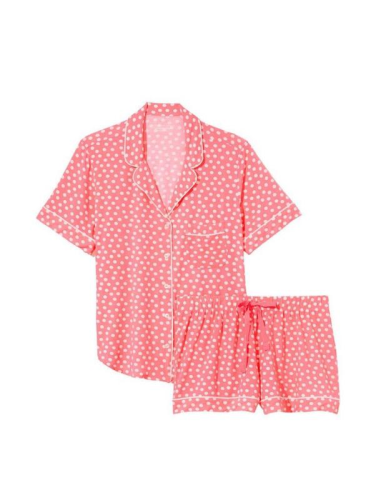 Піжама Modal Short Pajama Set Peach Dot