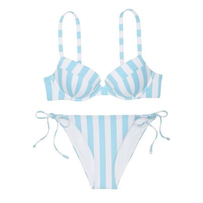 Купальник Victoria's Secret Mix-and-Match Sexy Tee Push-Up Aqua Cabana Stripe