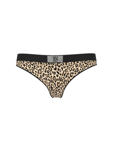 Трусики Logo Cotton Shine Patch Thong Panty Leo