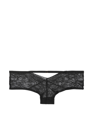 Трусики Very Sexy Sheer Mesh & Lace Cutout Cheeky Panty Black