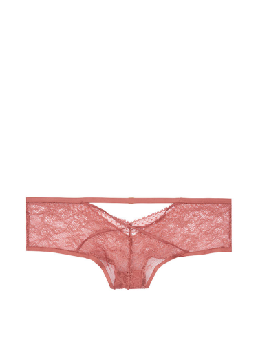 Трусики Very Sexy Sheer Mesh & Lace Cutout Cheeky Panty Brown