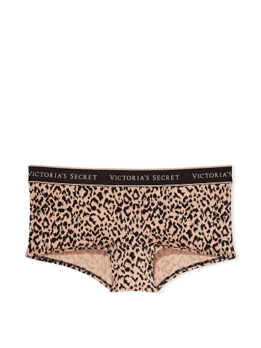 Трусики Logo Cotton Shortie Panty Leopard Victoria's Secret