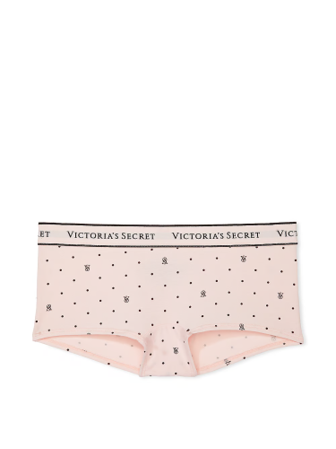 Трусики Victoria's Secret Logo Cotton Boyshorts Panty Print VS