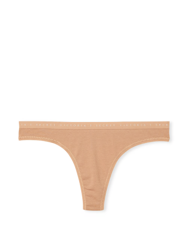 Трусики Stretch Cotton Thong Panty Praline Victoria's Secret