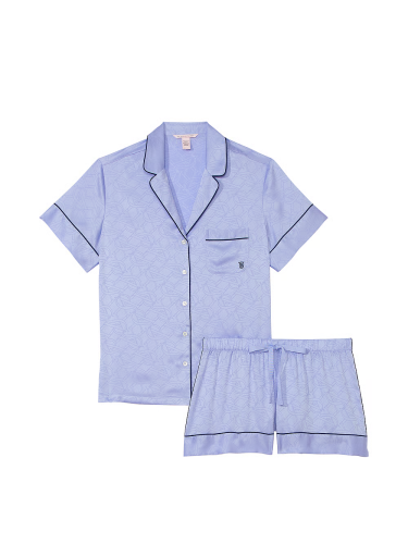 Піжама сатинова Satin Short Pajama Set WaBlue Crescent від Victoria's Secret