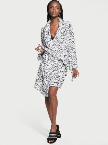 Плюшевий халат Short Cozy Robe Coconut Hearts від Victoria's Secret