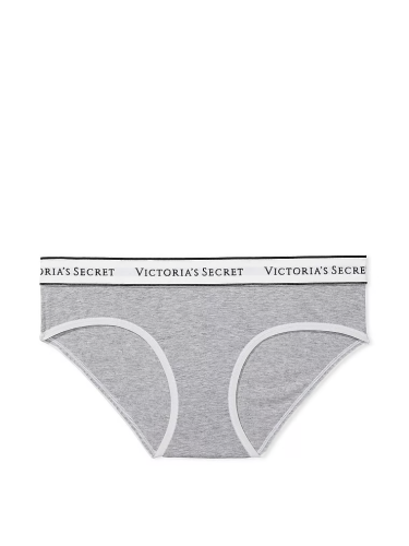 Трусики Victoria's Secret Logo Cotton Hiphugger Panty Grey