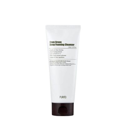 Пінка для вмивання з центеллою і зеленим чаєм From Green Deep Foaming Cleanser