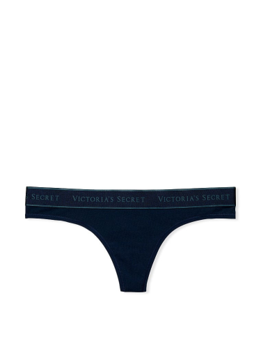 Трусики Logo Cotton Thong Panty Noir Navy N