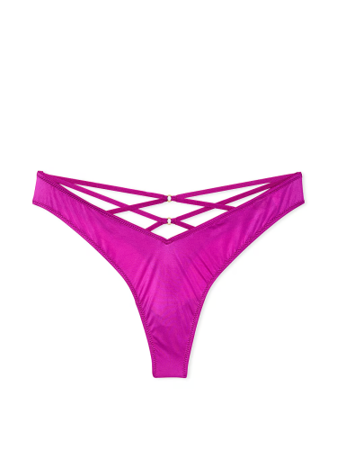 Трусики Strappy Back High-Leg Thong Panty Outrageous Pink