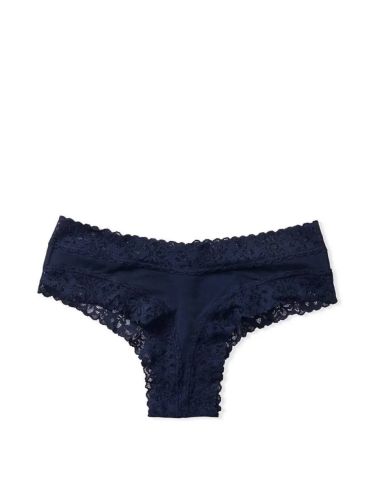 Трусики Lace Waist Cotton Cheeky DBlue