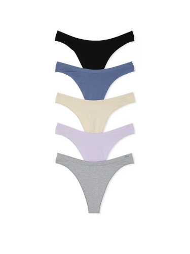 Набір трусиків 5-Packs Seamless High-Leg Thong Panties Mix