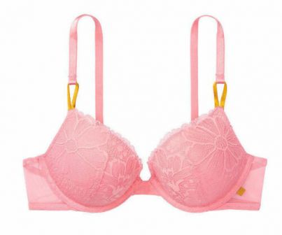 Бюстгальтер Victoria's Secret Sexy Tee Lace Push-Up Apple Pink