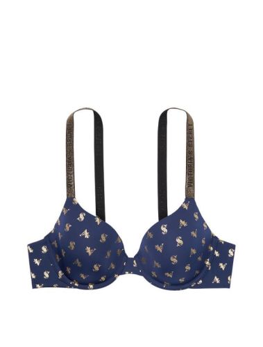 Бюстгальтер T-Shirt Lightly Push-Up Bra Blue VS