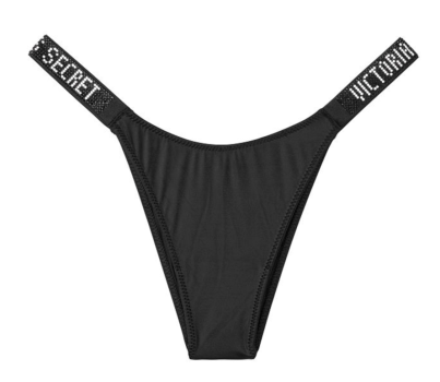 Трусики Very Sexy Shine Strap Brazilian Panty Black Logo