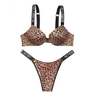 Комплект Shine Strap Push-Up Bra & Brazilian Panty Jaguar від Victoria's Secret