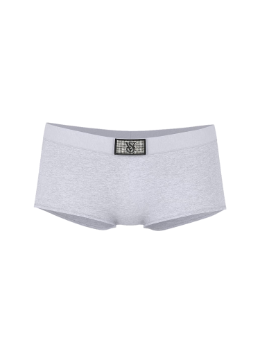 Трусики Logo Cotton Shine Patch Boyshorts Panty Grey