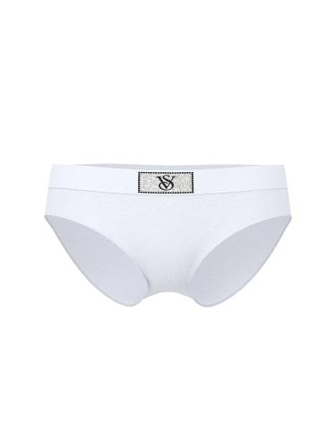 Трусики Logo Cotton Shine Patch Hiphugger Panty White