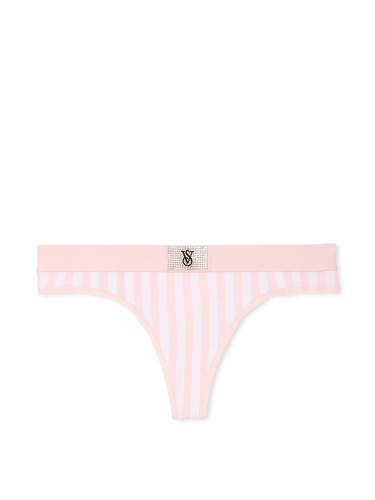 Трусики Logo Cotton Thong Pink Stripe