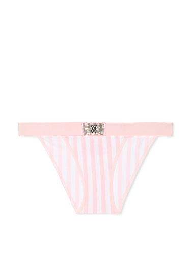 Трусики Logo Cotton Tanga Panty Pink Stripe