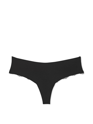 Трусики No-Show Lace-Back Thong Panty Black