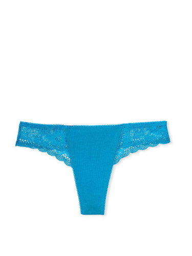 Трусики Cotton Thong Panty Blue N