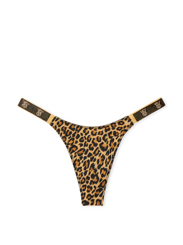 Трусики Very Sexy Shine Strap Thong Panty Leopard