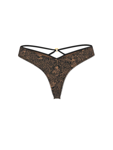 Трусики Strappy-Back Charm High-Leg Thong Panty Leopards