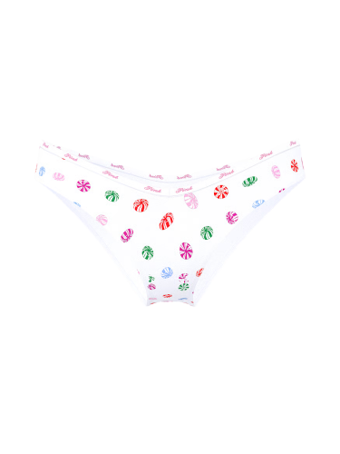 Трусики Logo Cotton Tanga Panty White Candy Print