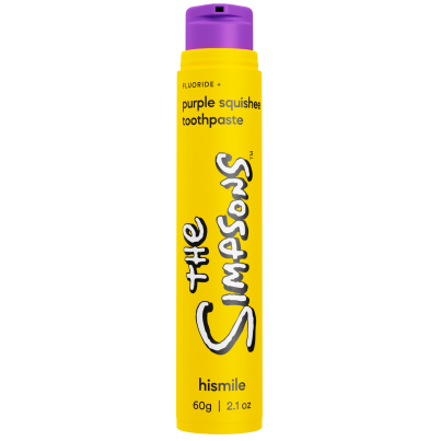 Зубна паста із фруктовим ароматом The Simpsons Purple Squishee Toothpaste Hismile