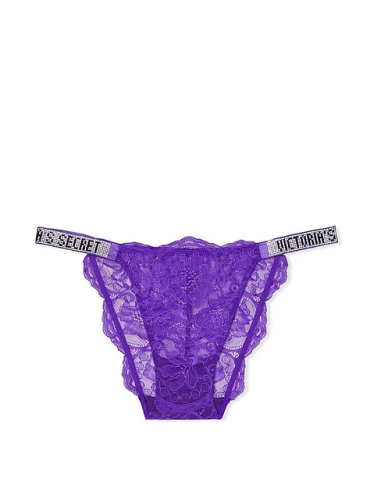 Трусики Shine Strap Bikini Panty Violet Victoria's Secret