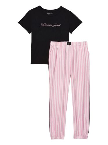 Піжама Flannel Tee-Jama Set Pink Stripe від Victoria's Secret