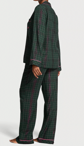 Піжама Flannel Long Pajama Set Clover Green