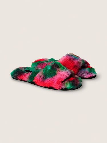 Домашні тапочки Faux Fur Slippers Dahlia Blur Victoria's Secret Pink