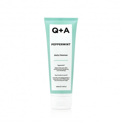 Очищувальний гель для обличчя з мятою Q+A Peppermint Daily Cleanser 125 мл