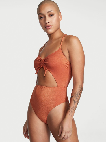Суцільний купальник Victoria's Secret Ruched Cutout Ginger Giaze