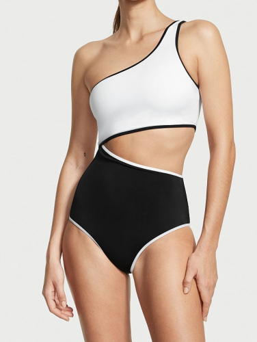 Суцільний купальник Victoria's Secret Cutout Swimsuit Black White