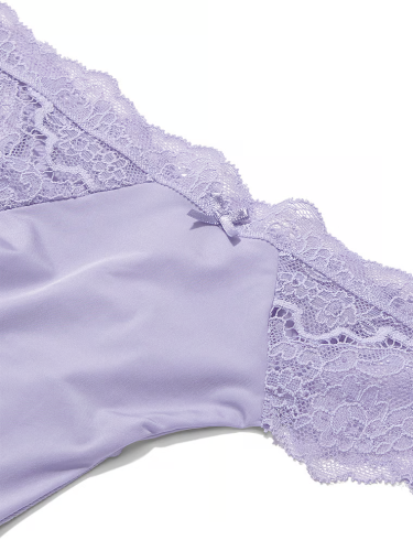 Трусики Lace Thong Panty Lilac Victoria's Secret