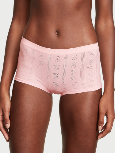 Трусики Victoria's Secret Seamless Boyshorts Panty Pink Blossom