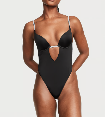 Боді Open Plunge Convertible Shine Bodysuit від Victoria's Secret