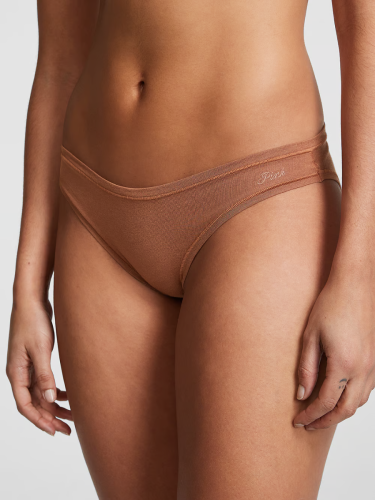 Трусики Victoria's Secret Pink Cotton Bikini Panty Brown